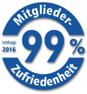Mitglieder-Zufriedenheit 2015 - 99 Prozent