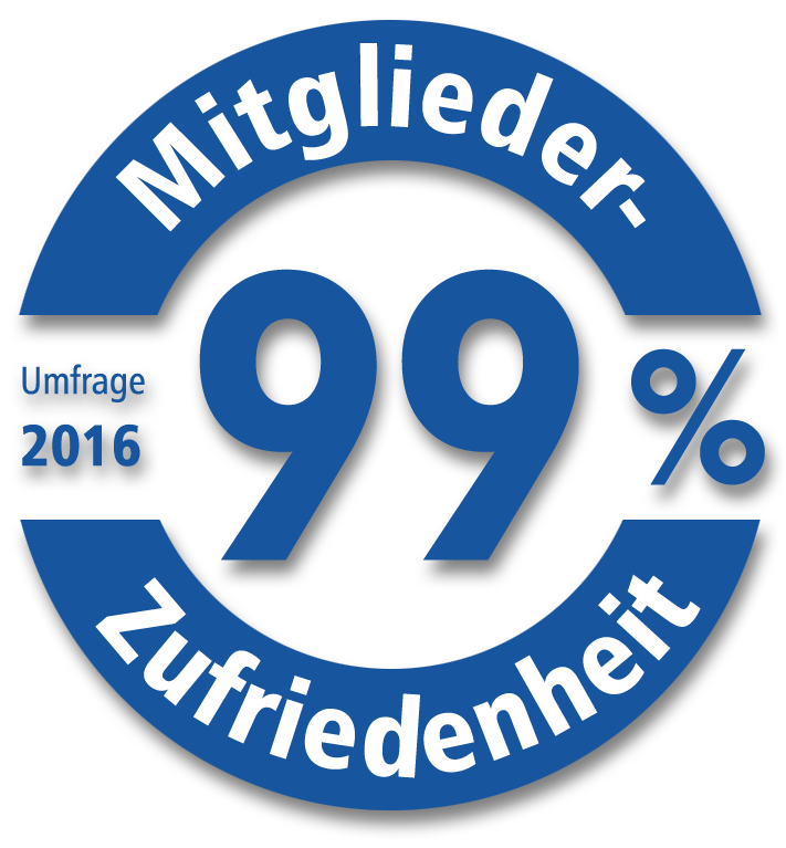 Mitglieder-Zufriedenheit 2015 - 99 Prozent
